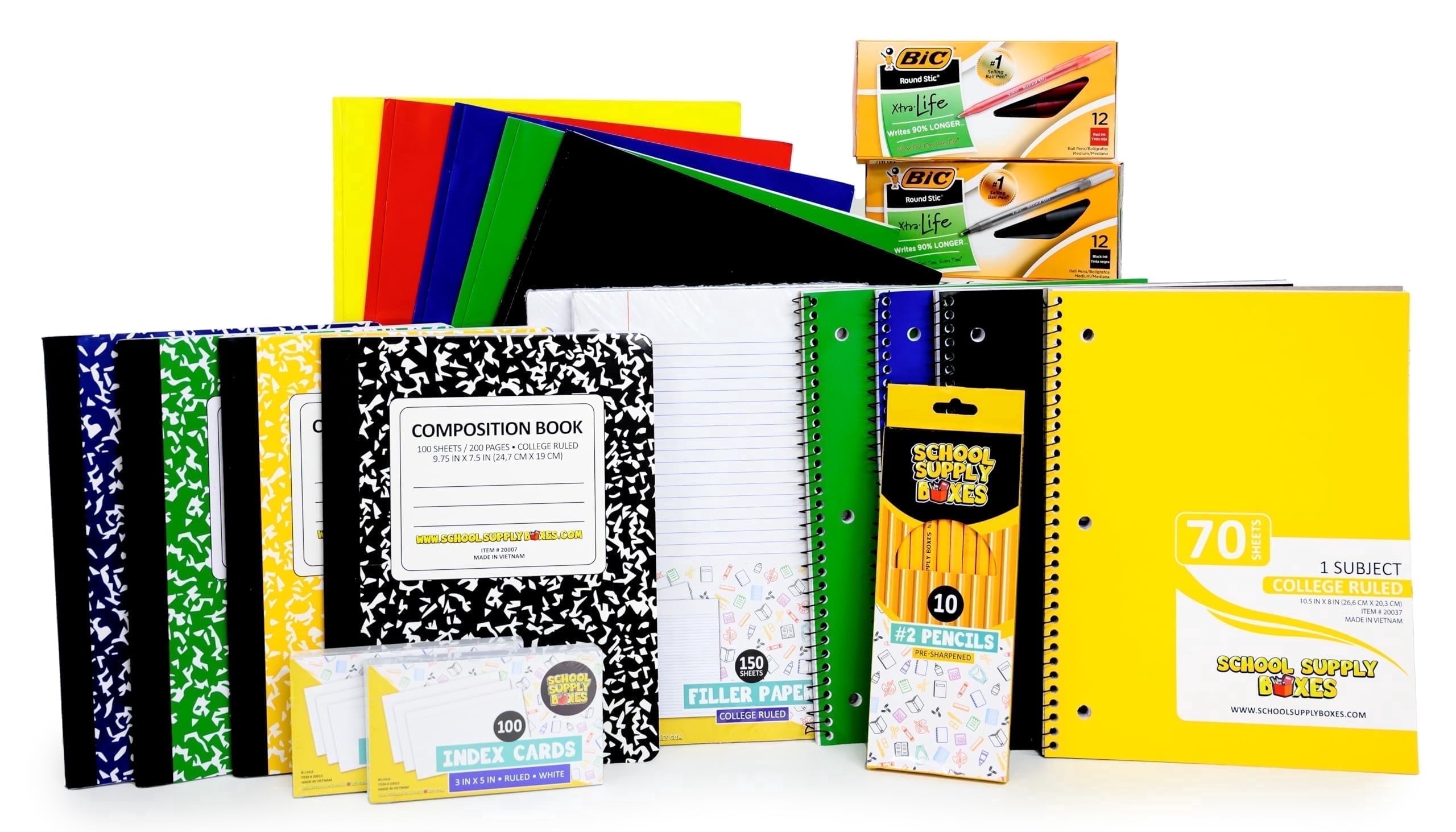 High School Writing Bundle | 1 Box - 51 Pieces per Box | School Supply Boxes - Back to School Essentials