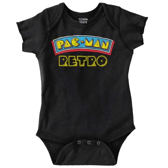 High Score 80's Arcade Pacman Romper Boys or Girls Infant Baby Brisco Brands 12M