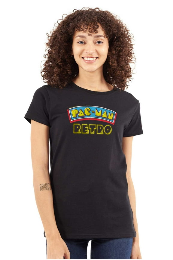 High Score 80's Arcade Pacman Women's T Shirt Ladies Tee Brisco Brands S