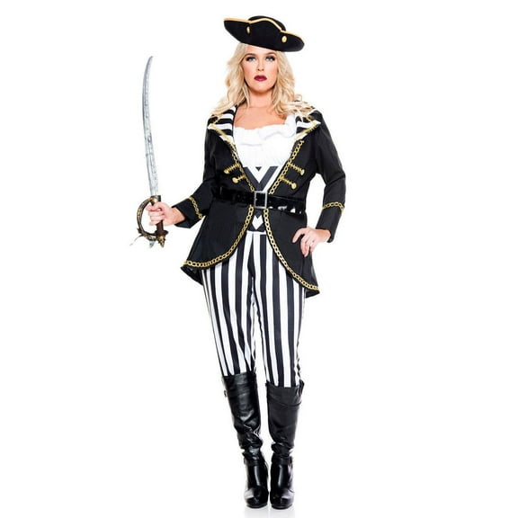 High Seas Pirate Captain - Womens Sexy Plus Size Costume