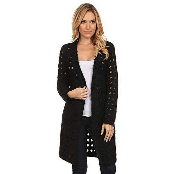 High Secret Women's Trendy Knit Open Trench Cardigan With Pockets