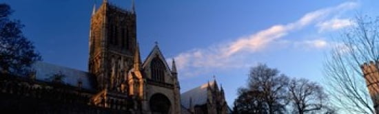 High Section View Of A Cathedral Lincoln Cathedral Lincolnshire England United Kingdom Canvas Art - Panoramic Images (38 x 12)