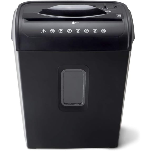 High-Security 6-Sheet Micro-Cut Paper Credit Card Shredder with 3.5-Gallon Wastebasket, 4-Minute Continuous Running Time, Security Level P-4