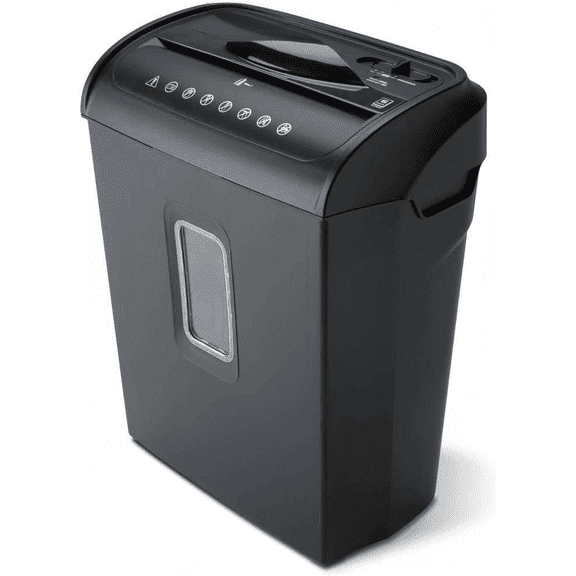 High-Security 6-Sheet Micro-Cut Paper and Credit Card Shredder with 3.5-Gallon Wastebasket, 4-Minute Continuous Run, Security Level P-4
