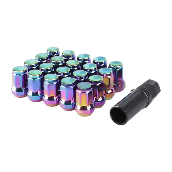 High Security 7Point External Lug Nuts with 1 Socket For Car Truck SUV With AntiTheft Design And Vibration Resistance