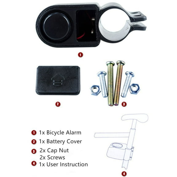 High Security Alarm for Motorcycle Scooter with Remote Control and Vibration Sensor