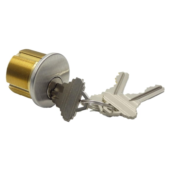 High Security Brass 1" Mortise Cylinder storefronts Security Hardware Heavy Duty Door Lock set for Commercial Storefronts