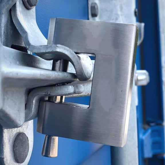 High Security Padlock Heavy Duty Container Lock with 0.70 Shackle Clearance & 0.39 Thick Bolt Weatherproof Outdoor Lock for Storage Unit, Shed, Gate, Garage - 3 Keys