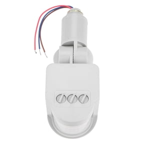 High Sensitivity Automatic Body Motion Sensor Switch Infrared Human Detector, 6.1 x 2.3 in / 15.5 x 5.8 cm White