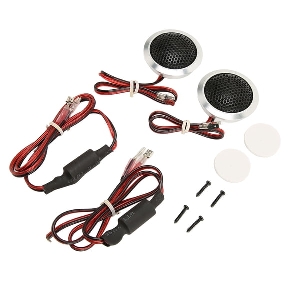 High Sensitivity Car Speaker 150W Dome Tweeter 2 Way Audio Speaker System for All Vehicles Clear Sound Output 10 inches / 25.4 cm Silver Black Professional Loudspeaker Pair