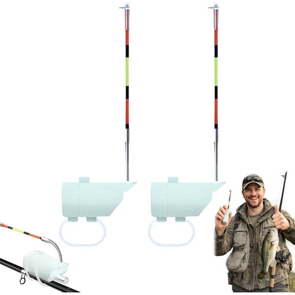 High Sensitivity Fishing Float Bite Alert for Rods, Fishing Bells with Loud Alarm, Clip-On Fishing Bite Alarm for Night Fishing Gear, Sound Bite Alert Bell with LED Lights