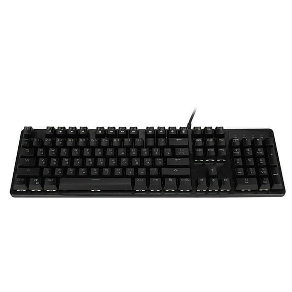 High-Sensitivity Gaming Keypad for Russians & English Users Waterproof RGB Backlit 104-Key Mechanical Keyboard