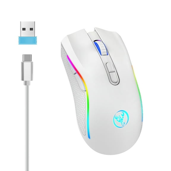 High Sensitivity Mouse 2.4G Mute Gaming Mouse Rechargeable 4800DPI Gaming Mechanical Mouse For Game Computer Tablet PC O