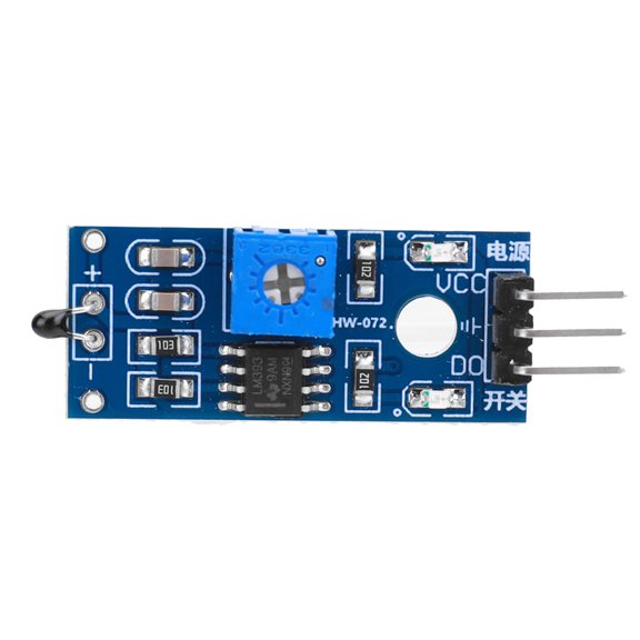 High Sensitivity NTC Thermistor Temperature Sensor Module, LM393 Comparator Digital Output Temperature Detection Module with Adjustable Threshold for Arduino DIY Projects