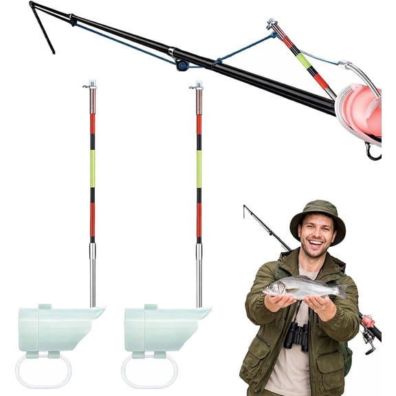 High Sensitivity Night Fishing Float Bite Alert for Fishing Rods, Fish Bite Alarm for Fishing Rod, Sensitive Buzzer Alert with LED Light, Compatible with Lure, Slip Float and Raft Rods