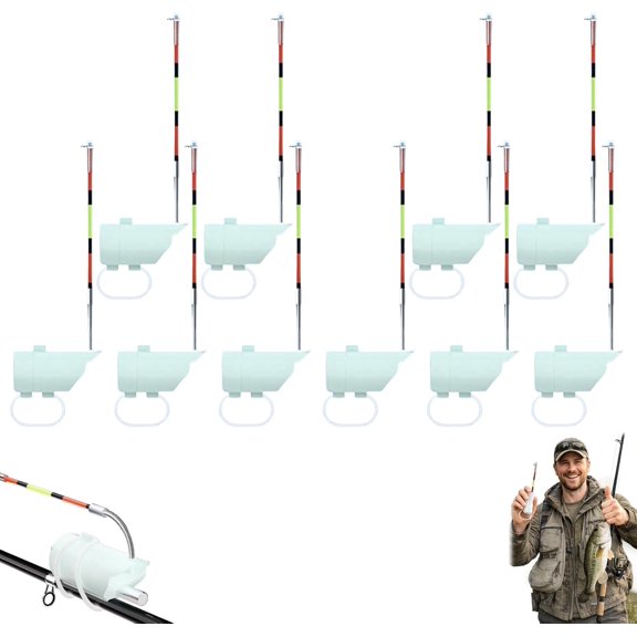 High Sensitivity Night Fishing Float Bite Alert for Fishing Rods, Smart LED Luminous Hook Alarm, Fishing Rod Buzzer Alarm, Smart Bite Indicator for Day & Night Fishing