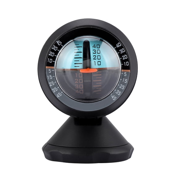 High Sensitivity Universal Car Vehicle Inclinometer Slope Indicator Level Tilt Gauge Road Safety Instrument with 360 Degree Rotation 3.15 in / 8 cm Height