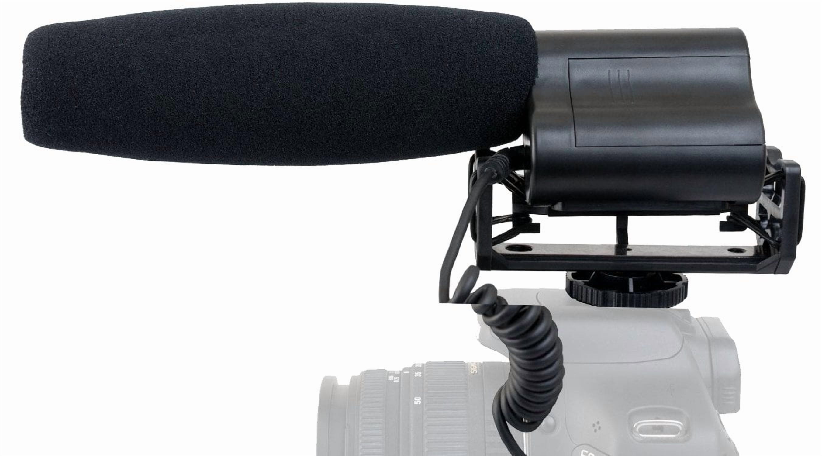 High Sensitivity XLR Microphone (Stereo/Shotgun) With Dead Cat Wind Muff For Canon XF400