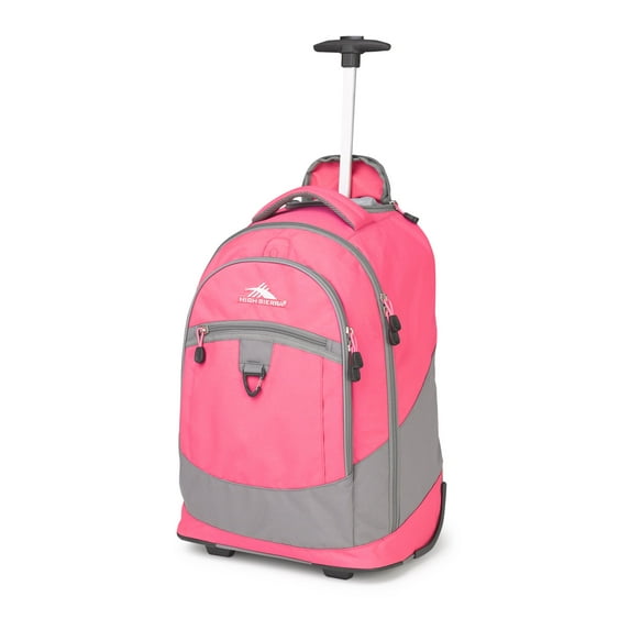 High Sierra Chaser Wheeled Backpack (Flamingo/Charcoal)