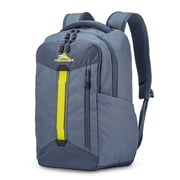 High Sierra Backpack with Device Sleeve and Adjustable Straps, Grey Blue