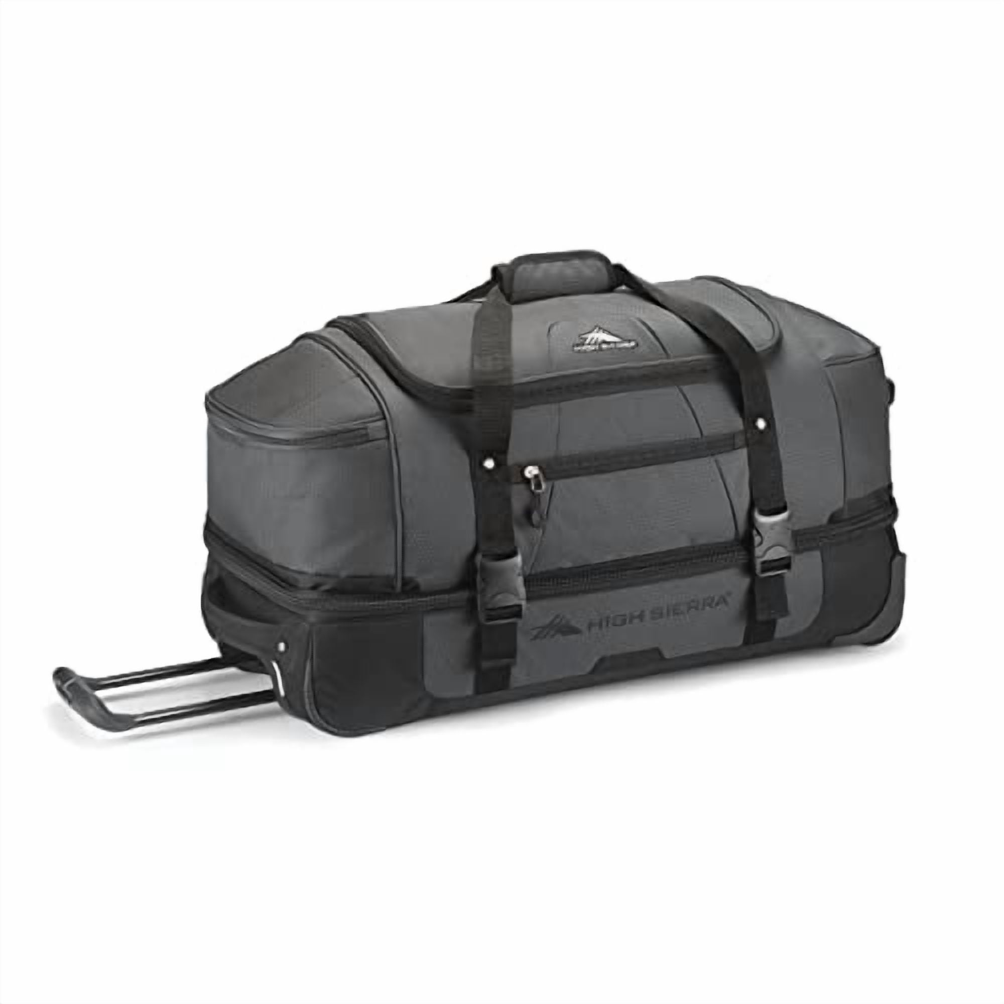 High Sierra 28” Wheeled Rolling Duffle Bag, 64L Capacity - Black