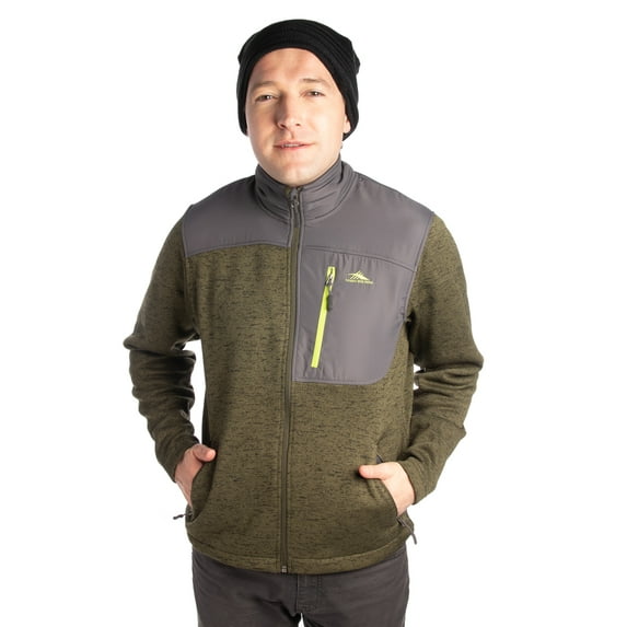 High Sierra Funston II Men’s Hybrid Insulated Full Zip Jacket Lightweight Coat