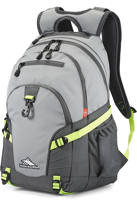 Loop Backpack, Steel Grey/Mercury/Neon Green, One Size One Size Steel Grey/Mercury/Neon Green