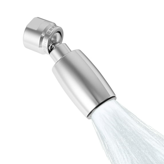 High Sierra Showerheads® Solid Metal 1.25 GPM Low Flow Shower Head: Polished Chrome