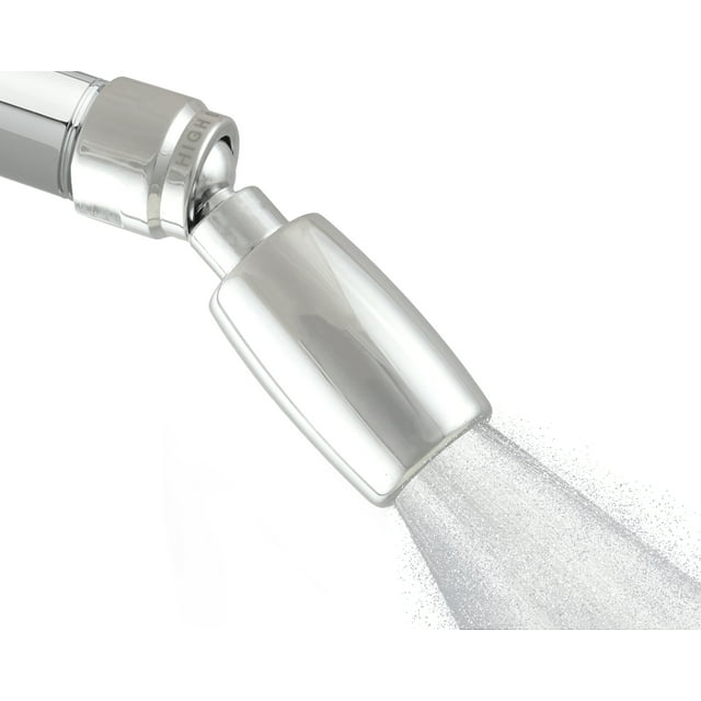 High Sierra Showerheads® Solid Metal Low Flow 1.5 GPM Shower Head Polished Chrome, WaterSense