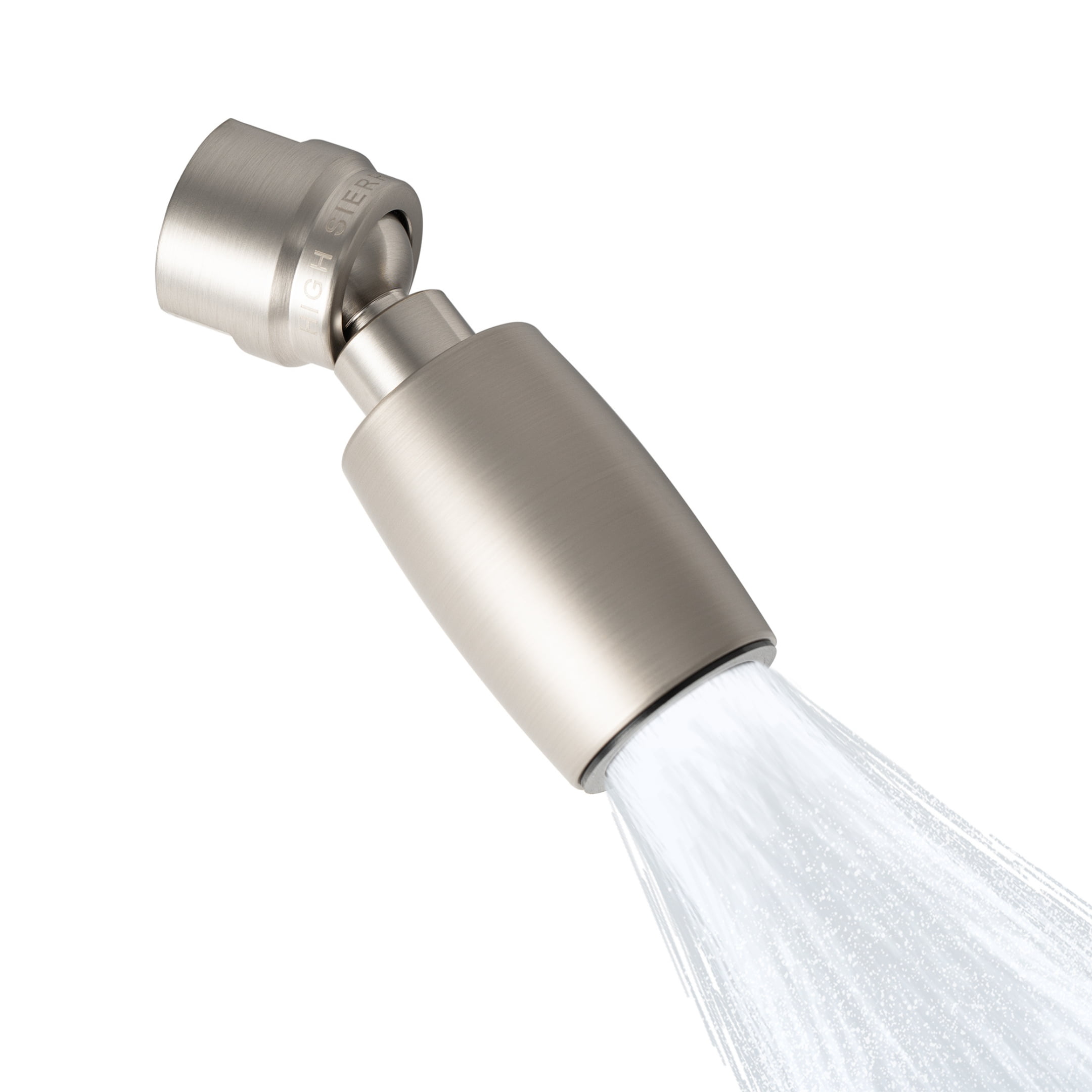 High Sierra Showerheads Solid Metal 2.0 GPM Low Flow Shower Head: Brushed Nickel