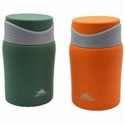 High Sierra Stainless Steel Food Jars Set of 2 Green & Orange