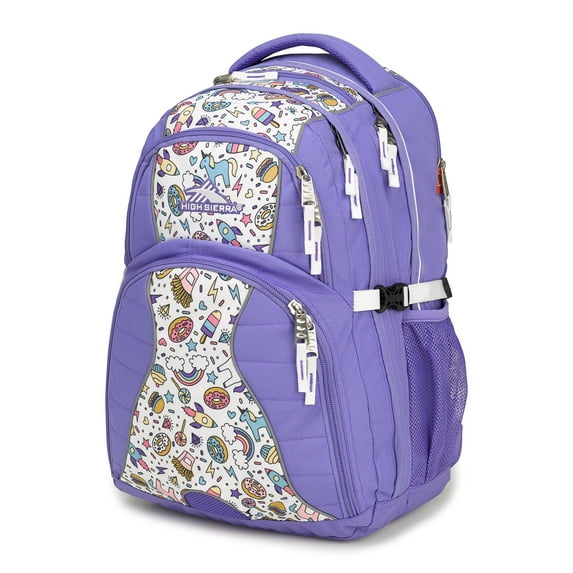 High Sierra Swerve Backpack (Lavender/Sweet Cakes/White, One Size)