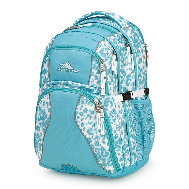 Teal and shop white backpack