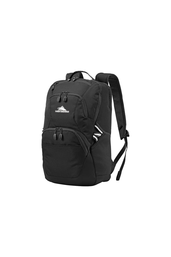 High Sierra Swoop SG Backpack Bookbag with Laptop Drop Protection Pocket, Black