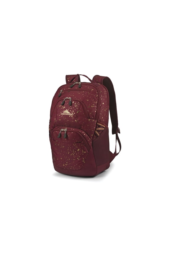 Swoop SG Backpack Bookbag with Laptop Protection Pocket, Maroon
