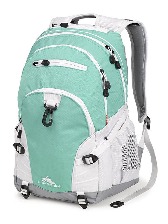 Unisex Age 13+ Loop Travel Backpack, Aquamarine/White/Ash