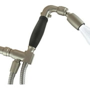 High Sierras Solid Metal 1.25 Ultra Low Flow Handheld Shower Head Kit with Slip-Free Grip Brushed Nickel