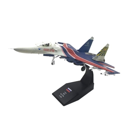 High Simulation 1:100 Russian Su-27 Warrior Aircraft Model for Collectors, Alloy ABS Model Toy TAPDRA Accessories