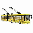 thumbnail image 1 of High Simulation 1:50 Alloy Pull Back Double Bus City Bus Model Vehicles Metal Diecasts Flashing Musical Boy Toys Yellow, 1 of 3