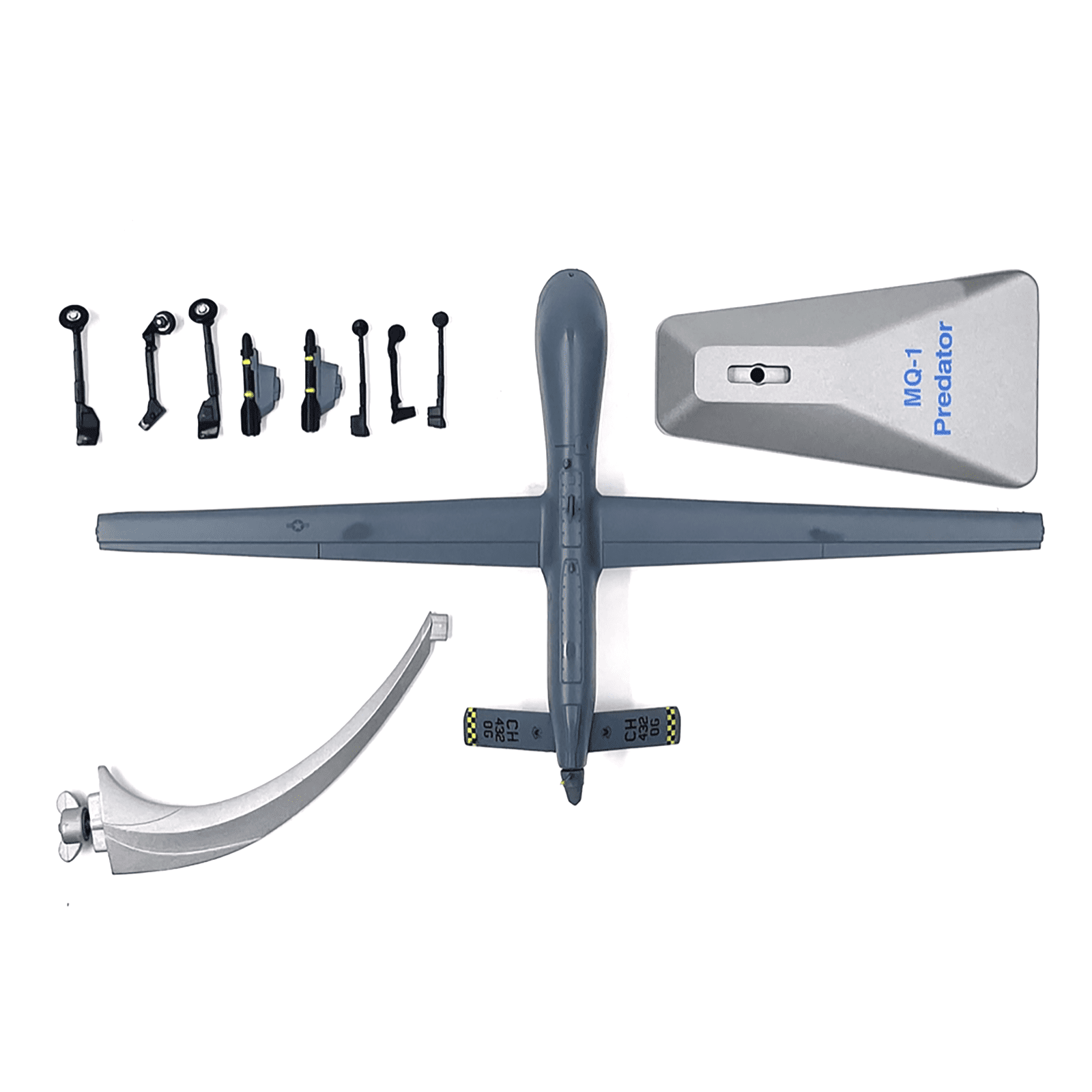 High Simulation 1:72 Alloy MQ-1 Predator Drone Model Toy Gift for ...