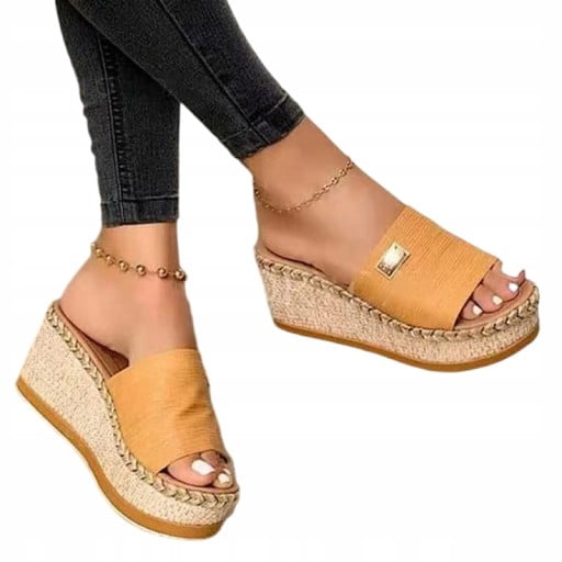 High Slope Wedge Slippers - Stylish and Comfortable Summer Footwear
