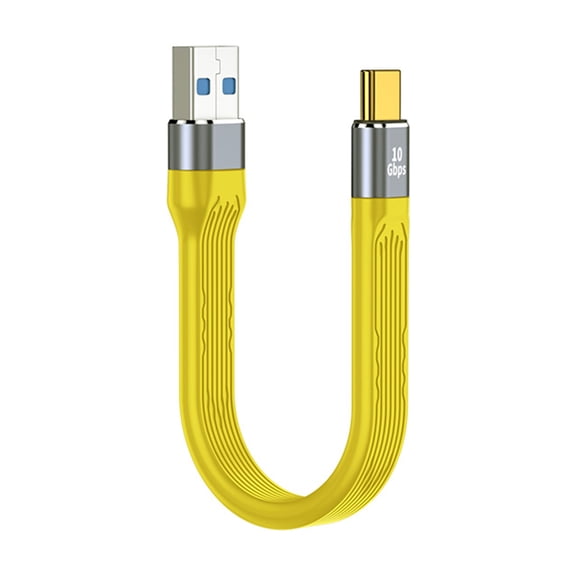 High Speed 10/40Gbps Transmission Speed Soft USB C to USB C USB-A 100W Charging Cord Line 13cm Black Cable