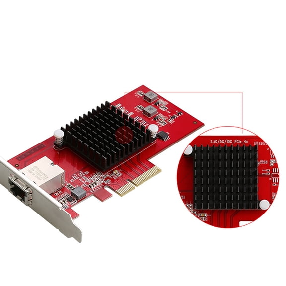 High Speed 10GbE PCIe3.0 4xNetworks Card for X520 DA1,Single SFP+Port Unleash Fast 10GbE Connectivities for Your Desktop