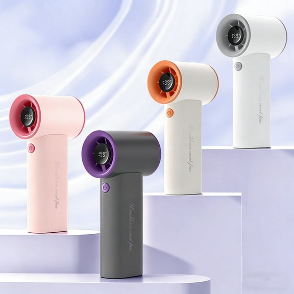 High-Speed 199-Speed Violent Wind Mini Fan, Portable USB Rechargeable Handheld Wind Cannon, Powerful Personal Cooler for Travel, Commute and Outdoor Daily Use