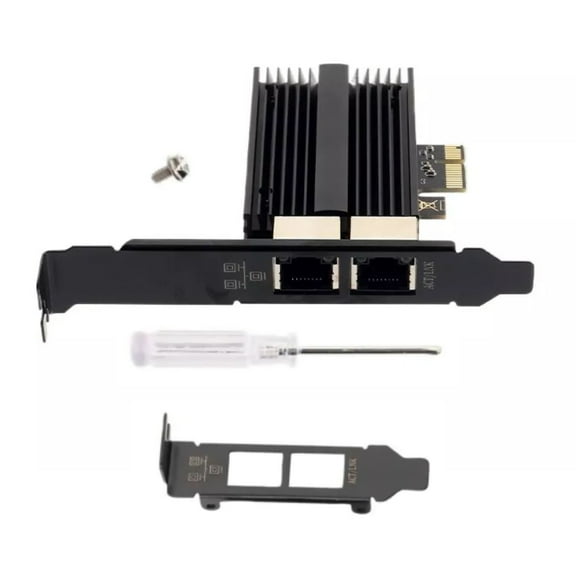 High-Speed 2.5GBase-T Network Card for Gaming and Data-Intensive Tasks Dual RJ45 Ports