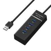 Crazyview High Speed 4 Port USB 3.0 Multi Hub Splitter Expansion USB Hub for Desktop PC Laptop Adapter