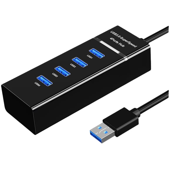 High Speed 4 Port USB Hub Adapter Portable USB Splitter PC USB Extension Adapter Small USB Hub for Laptops Desktops