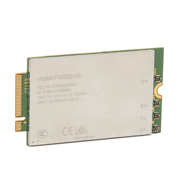 High Speed 5G Wireless Network Card for Laptop 4.67Gbps Downlink Internal M.2 LTE WCDMA Stable WiFi Module Component (6.00 x 5.00 Inches / 15.2 x 12.7 cm)
