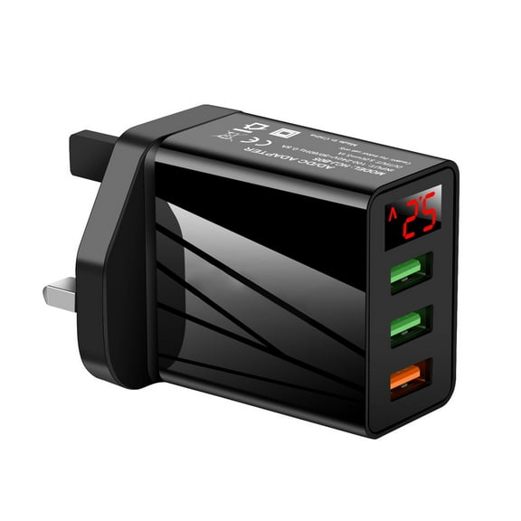High Speed 5V 3A Digital USB Wall Charger with Smart Display for Android Devices Fast Charging Technology Universal Power Adapter Compact Portable Design