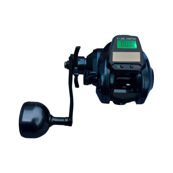 High Speed 7.2:1 Gear Ratio 8KG Saltwater Fishing Casting Wheel Electronic Baitcasting Fishing Reel with LED Screen